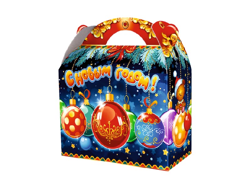 Новогодний подарок - "С праздником" (картон)