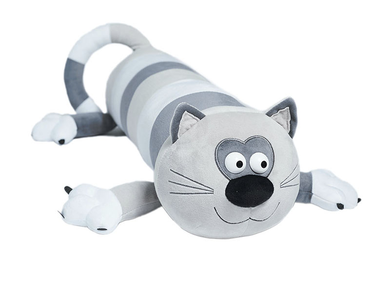 НГ сувенир - игрушка мягкая  "Кот Батон серый"  16-26