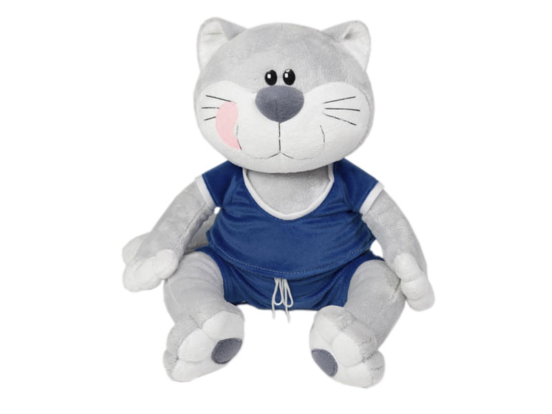 НГ сувенир - игрушка мягкая  "Кот Симка серый"  16-27