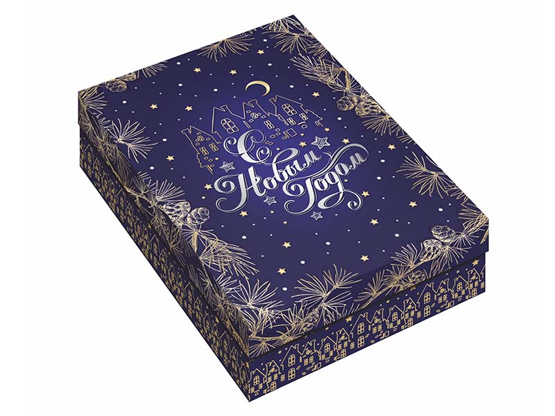 Подарочная упаковка - из картона "Новогоднее сияние" НГ-00199