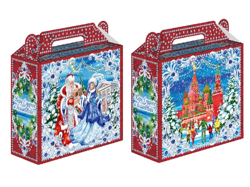НГ подарок - "Чемоданчик Кремль" (картон) 500гр арт.04-10