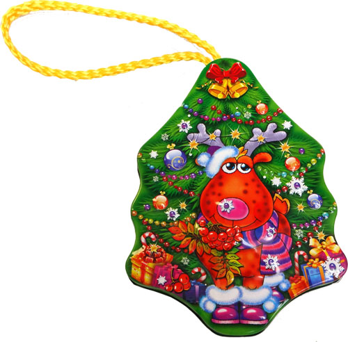 НГ подарок - "Елочка Олененок" (жесть) 200гр арт.01-08