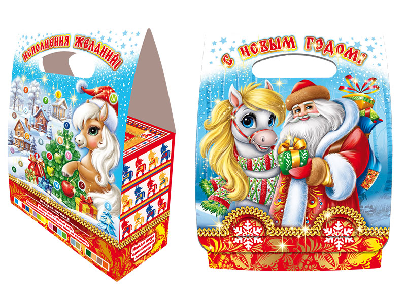 НГ подарок - "Добрюша" (картон) 800гр арт.08-05