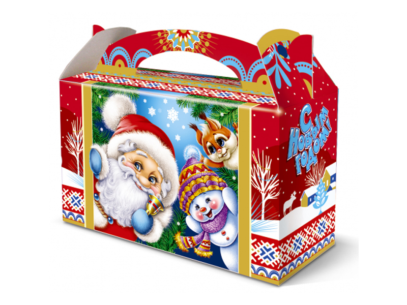 Подарочная упаковка - из картона "С Новым Годом! 2026" 