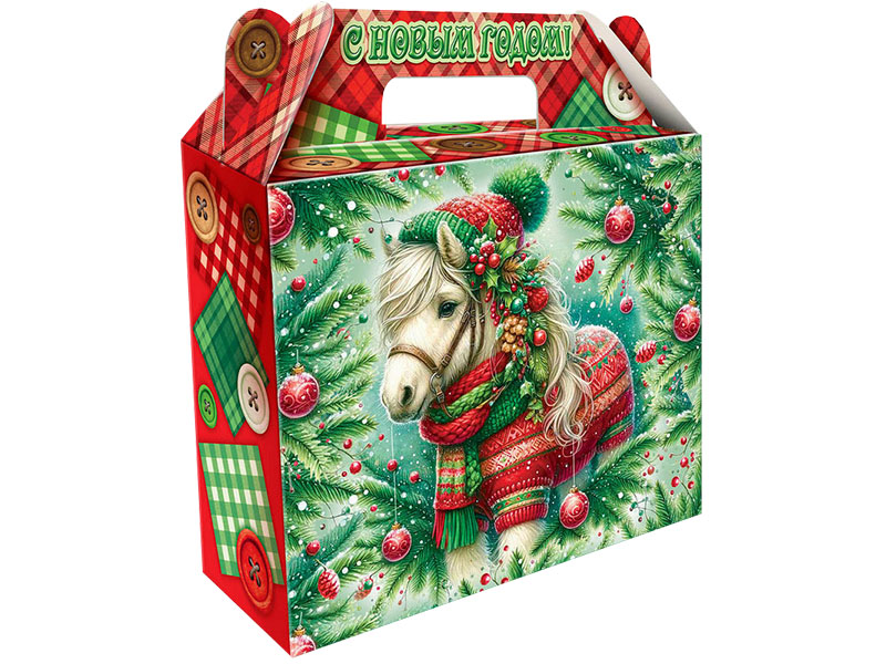 Новогодний подарок - "Пуговка" (картон)