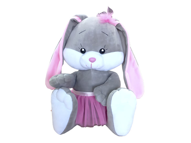 НГ сувенир - игрушка мягкая  "Зайка Лола серая"  16-25