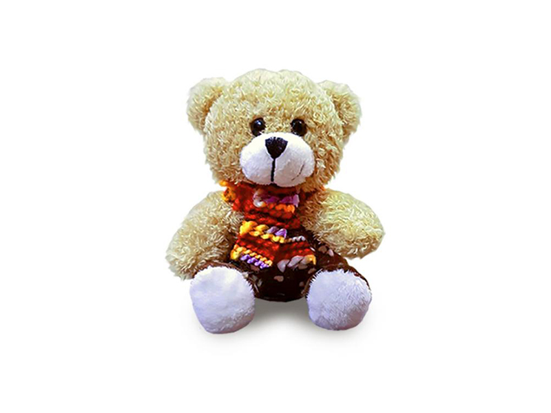 НГ сувенир - игрушка мягкая  "Мишка" 13 см 