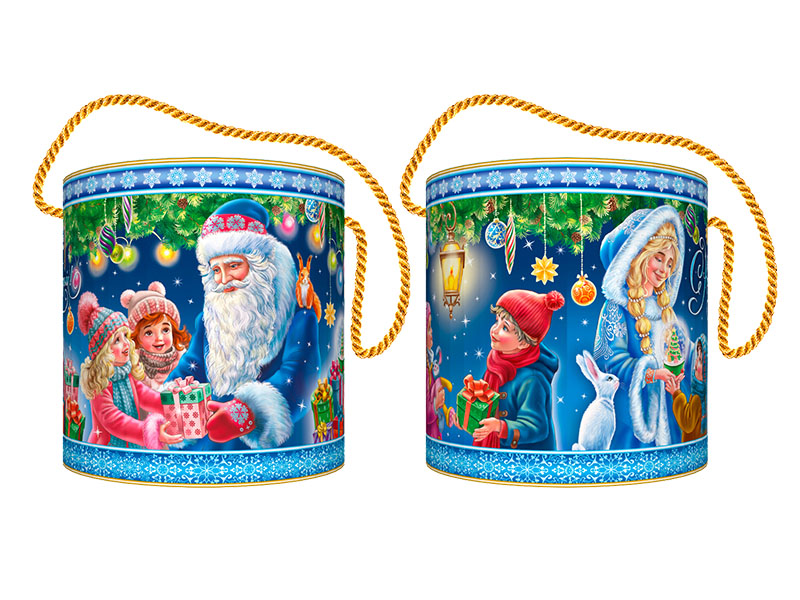 НГ подарок - "Новогодняя карусель" (тубус) 400гр арт.03-05