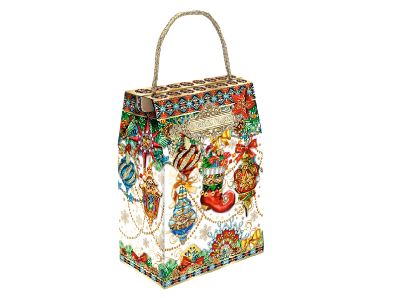 НГ подарок - "Елочные игрушки" (картон) 600гр арт.06-02