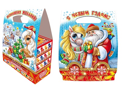 НГ подарок - "Добрюша" (картон) 800гр арт.08-05