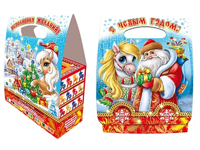 НГ подарок - "Добрюша" (картон) 800гр арт.08-05