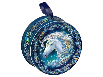 НГ подарок - "Жемчужина" (жесть) 700гр арт.07-01