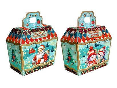НГ подарок - "Подарок Деда Мороза" (картон) 700гр арт.07-07